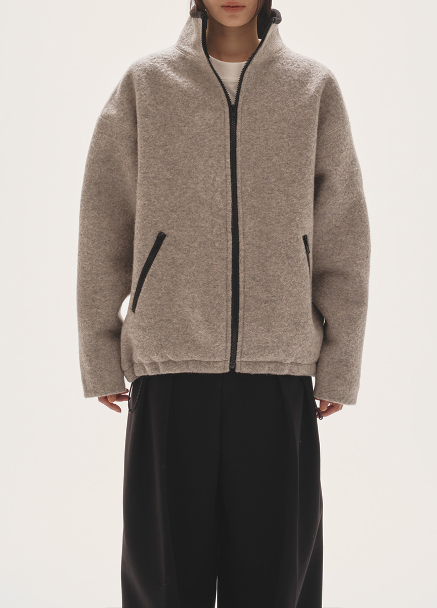 羊毛絨拉鍊夾克